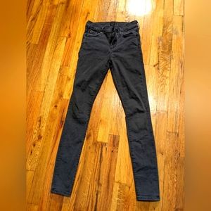 Citizens of Humanity sz 26 high waist skinny jean grey
